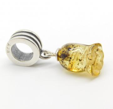 Carved Rose Dangle - The Palace of Amber